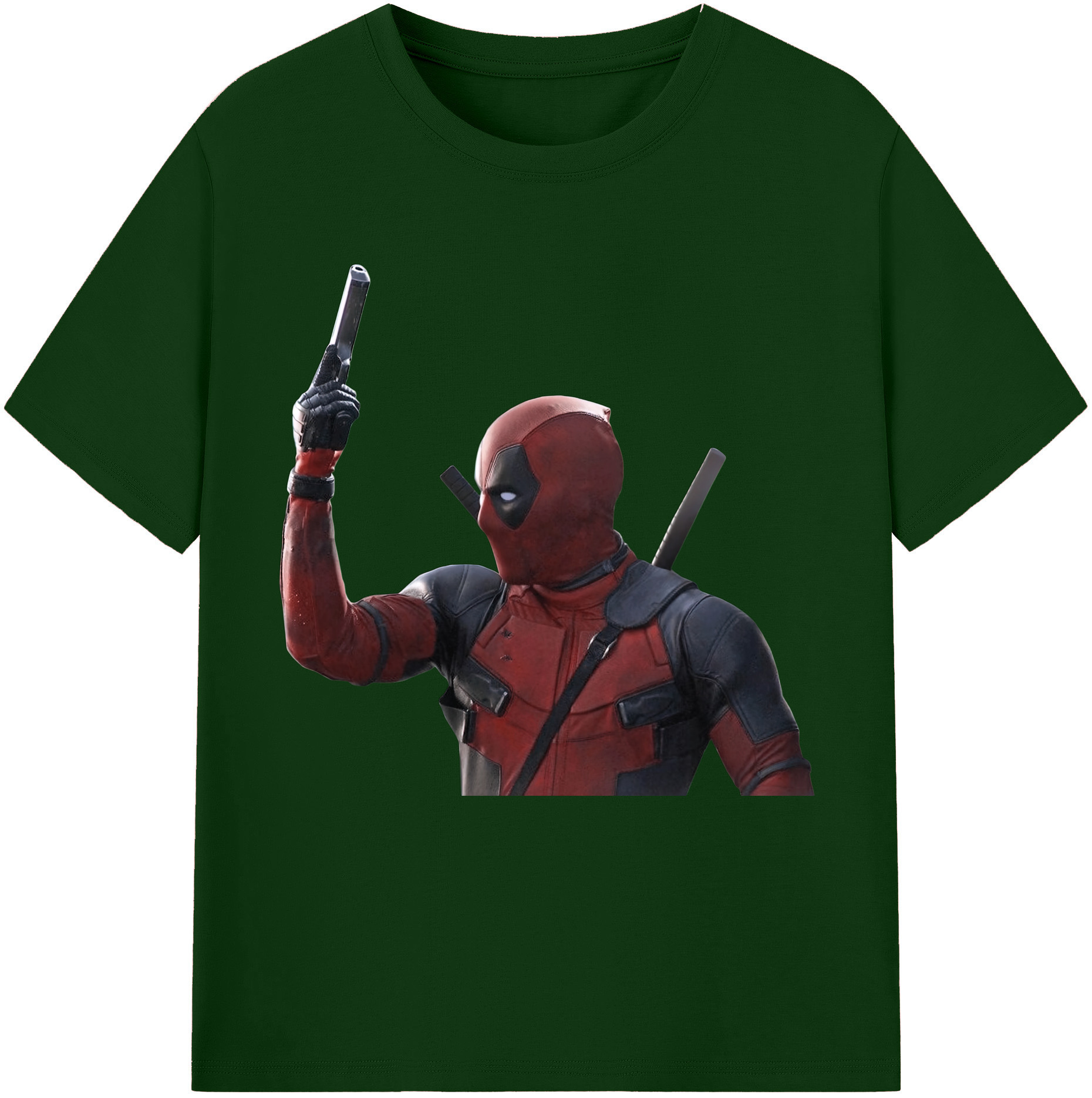 （画像用） Deadpool デッドプール 綿100％半袖Tシャツ（フロントプリント）